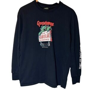 Scholastic Goosebumps Horrorland Long-Sleeved Tee Shirt Size Small‎ 2020